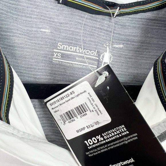 Smartwool Merino Sport Ultra Light Hoodie Athletic Jacket NWT Sz XS - Picture 7 of 8